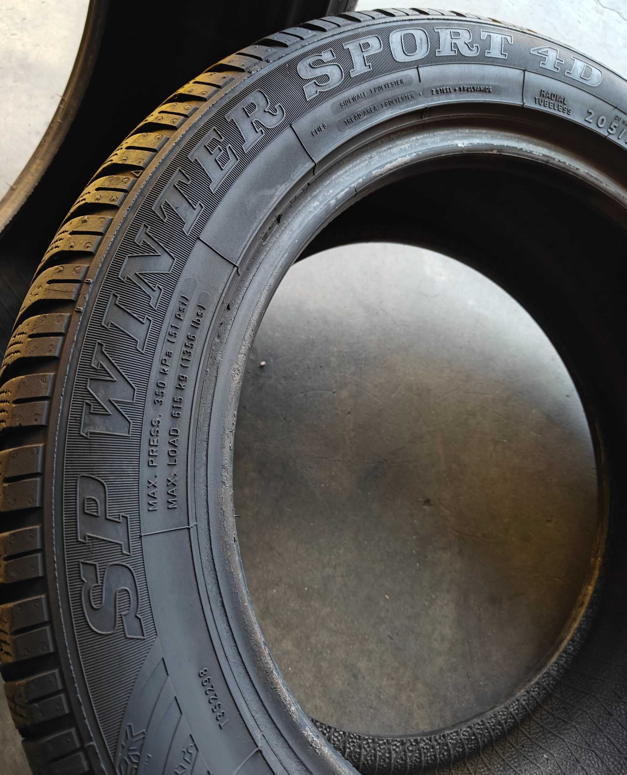 2шт. R16 205 55 шини зимові Dunlop SP Winter Sport 4D