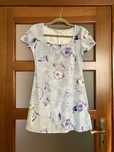 Madonna Fashion Collection sukienka mini w kwiaty niebieska