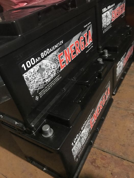 Акумулятор стартовий 100ah Energia правий плюс втрата ємності в дбж