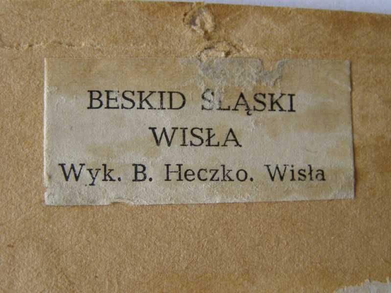 B. Heczko - akwarela sygn, Beskid Śląski - Wisła