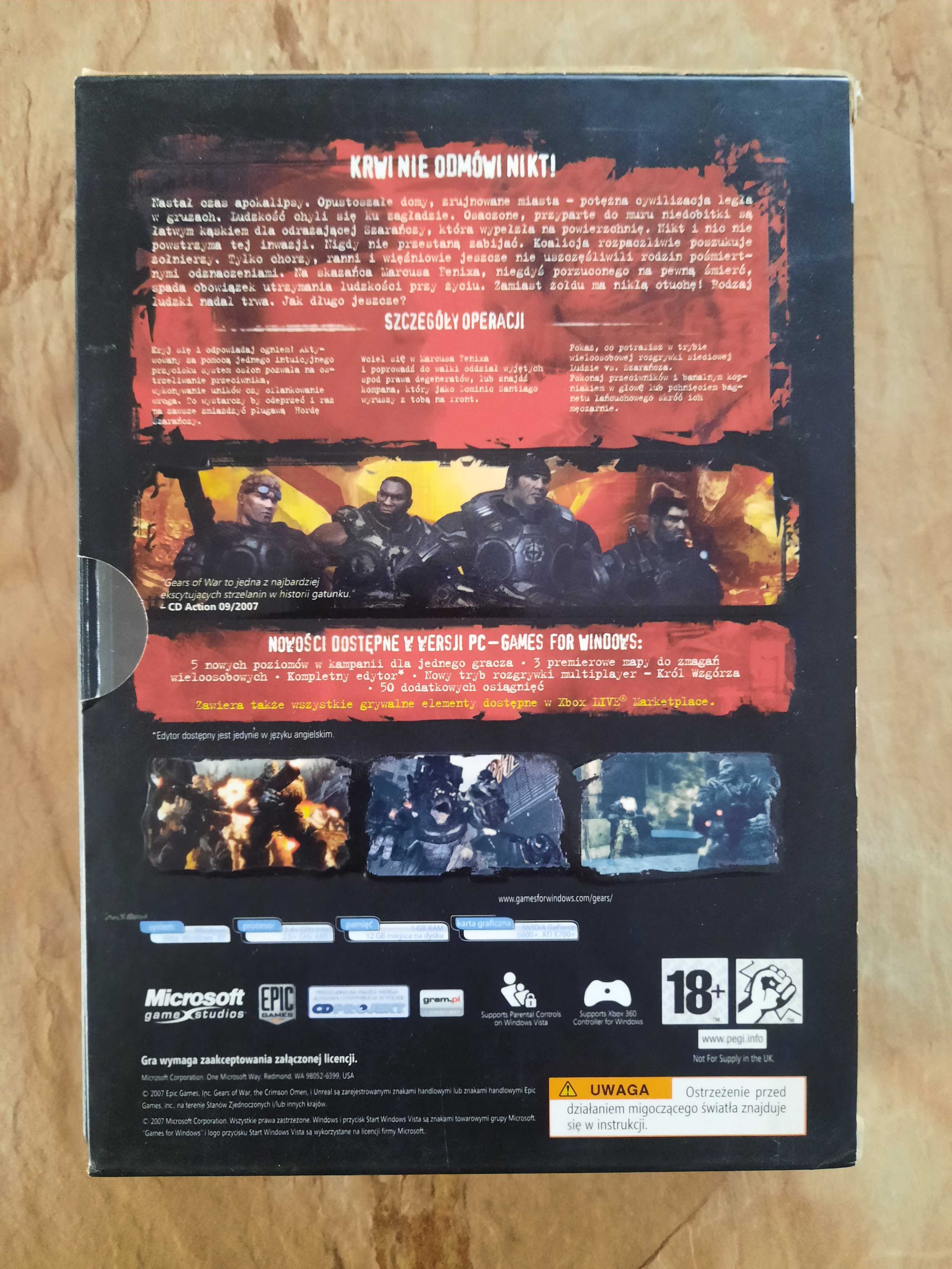 Gears of war (BOX) PC PL
