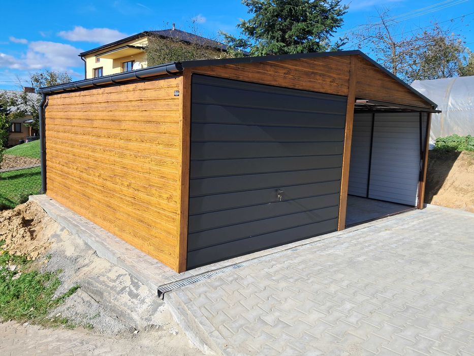 Nowoczesne Garaże Blaszane, zabudowy na kosze, wiaty śmietnikowe