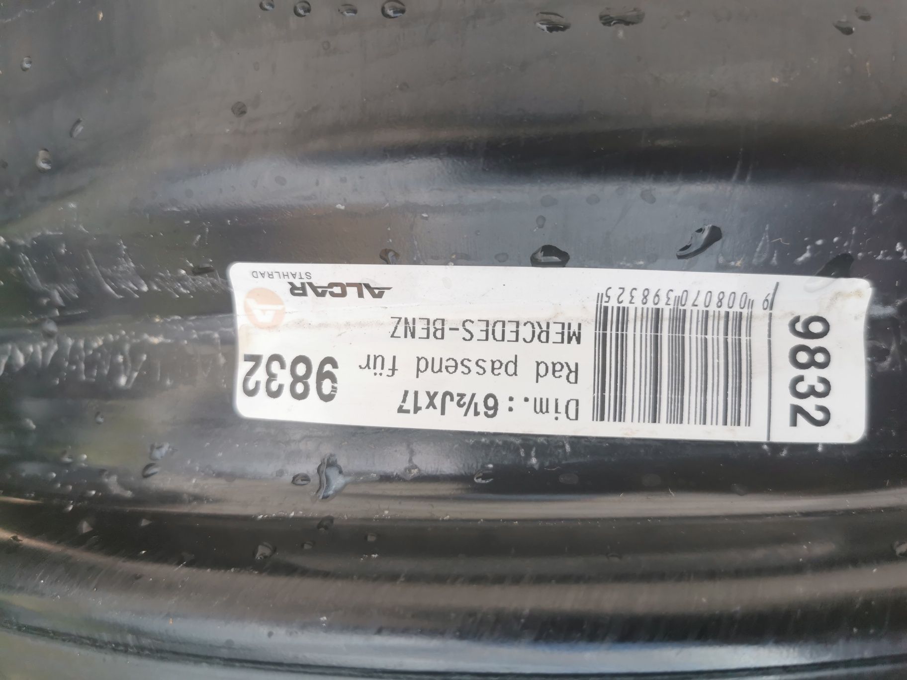 Felgi Stalowe Alcar 9832 Mercedes 6.5x17 ET44