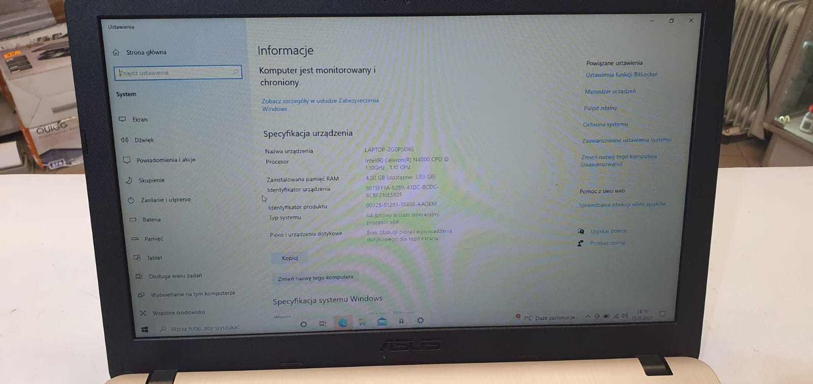 Laptop Asus R 540 M 4/480 GB - komismadej.pl Gorlice