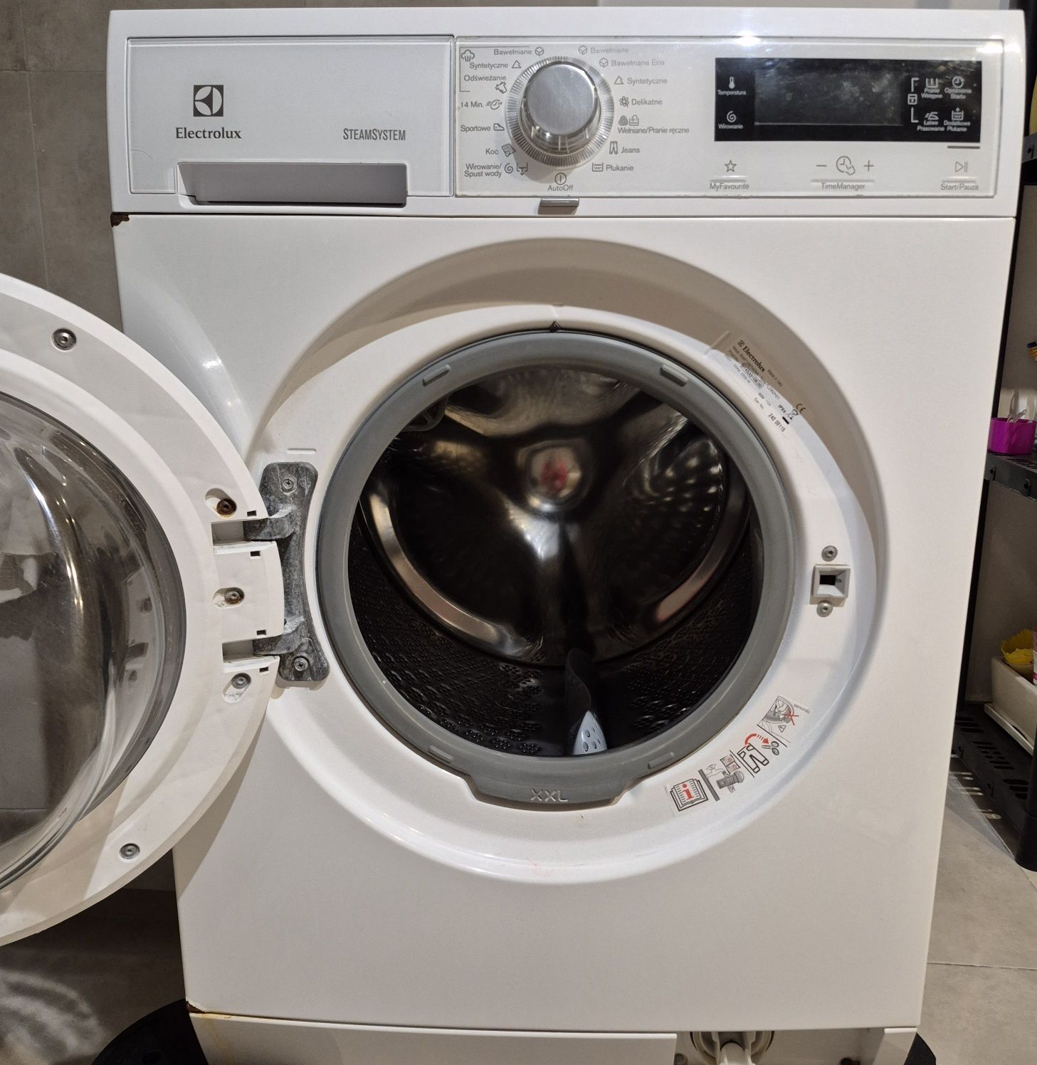 Pralka Electrolux STEAMSYSTEM wsad 8kg - uszkodzony programator
