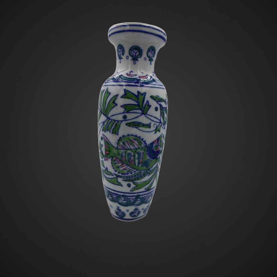 Wazon Chińska porcelana sygnowany ryby B41/032323
