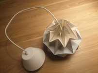 Lampa sufitowa origami oryginalna w 3 kolorach w b. dobrym stanie!