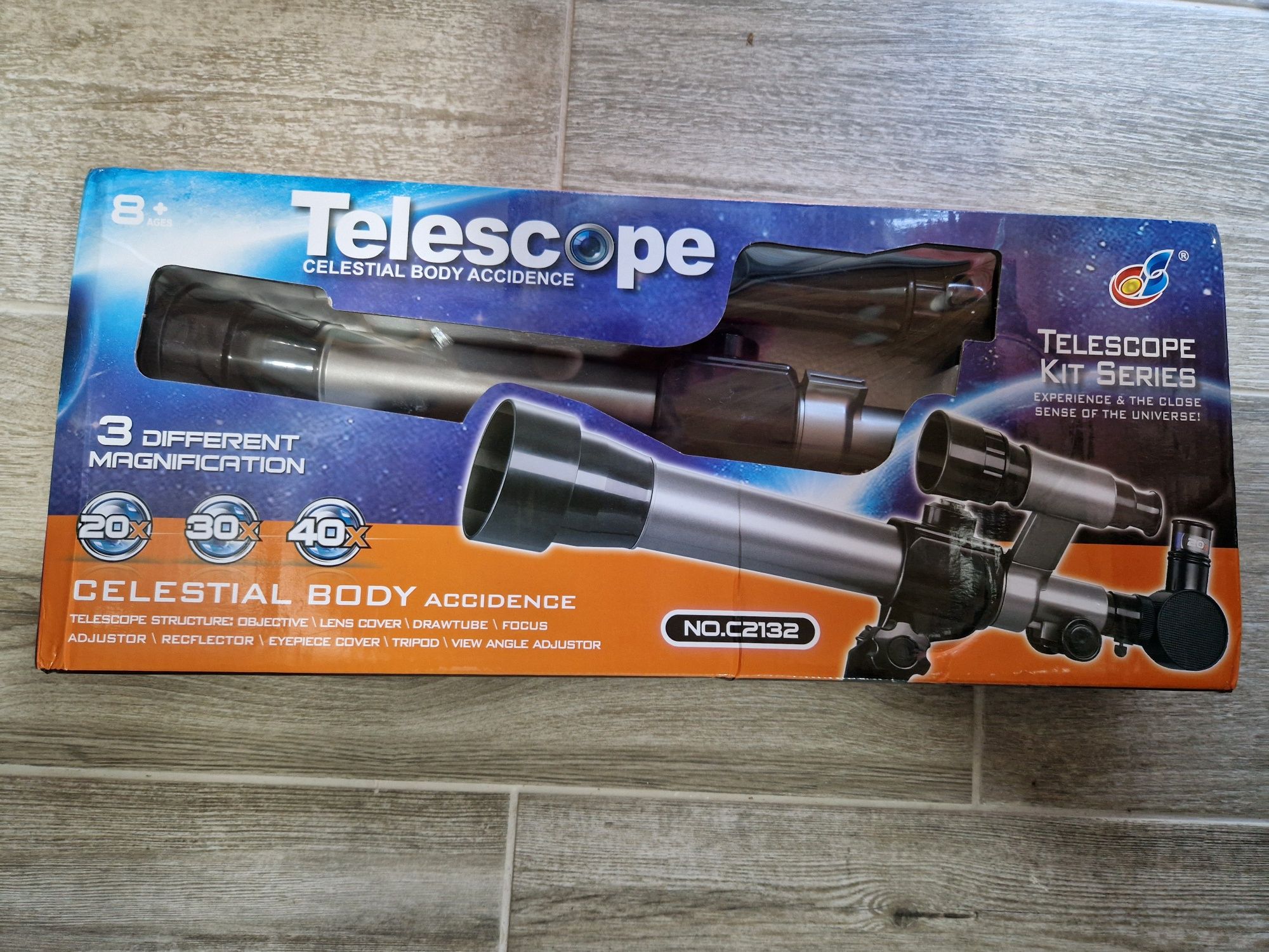 Telescópico científico para crianças.  Novo