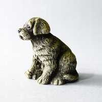 figurka alabastrowa pies bernardyn szczeniak