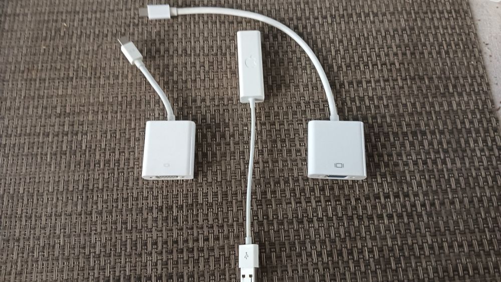 Cabos Apple adaptadores conversores USB e USBC to Ethernet