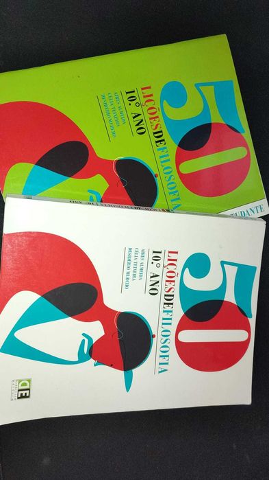 Manuais Escolares - 50 Lições de Filosofia 10ºAno CONJUNTO COMPLETO