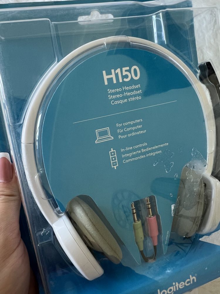 Słuchawki nauszne Logitech H150 Coconut stereo Headset
