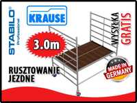 Rusztowanie aluminiowe KRAUSE Stabilo SZEROKIE wys.rob od 3,0m - 14,4m