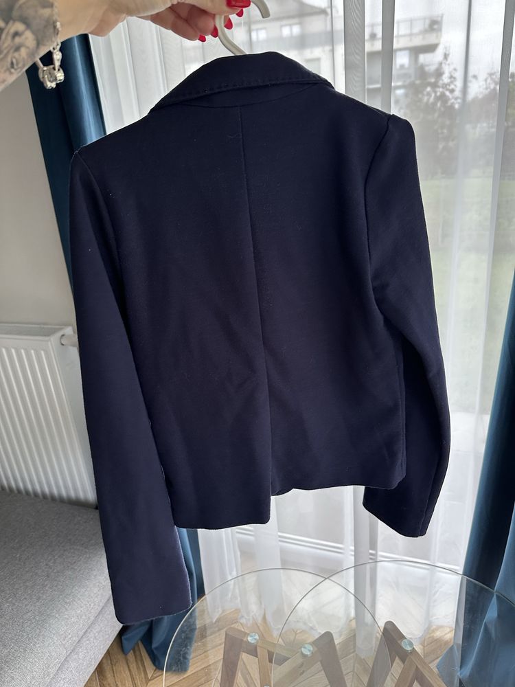 Granatowa marynarka H&M dla dziewczynki r. 128