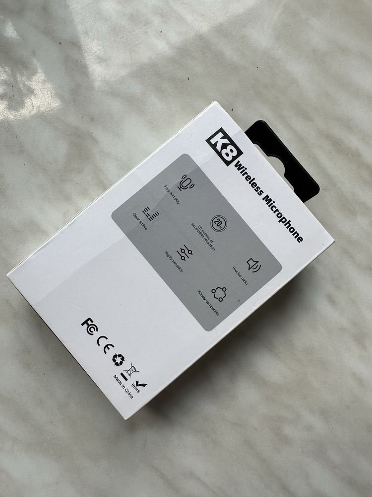 Бездротовий мікрофон для телефонів з Lightning та Type-C