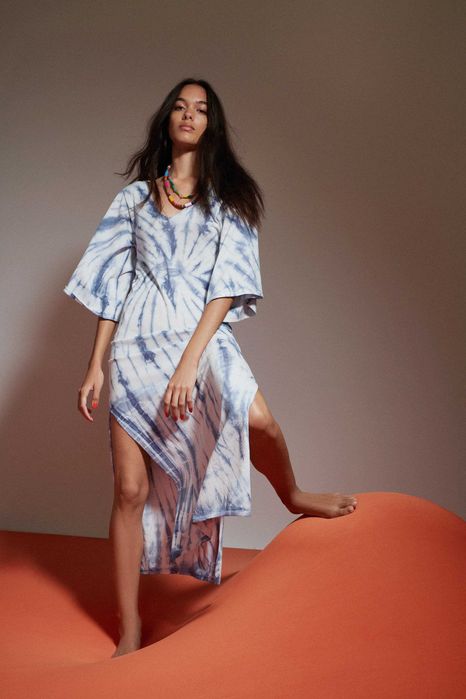 ZARA Luksusowa SUKIENKA tie dye piękna BLOG S