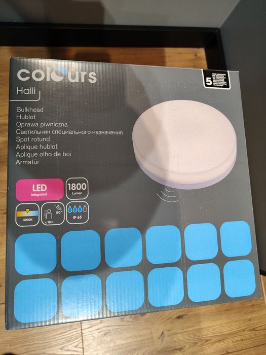 Plafon LED z czujnikiem ruchu IP65