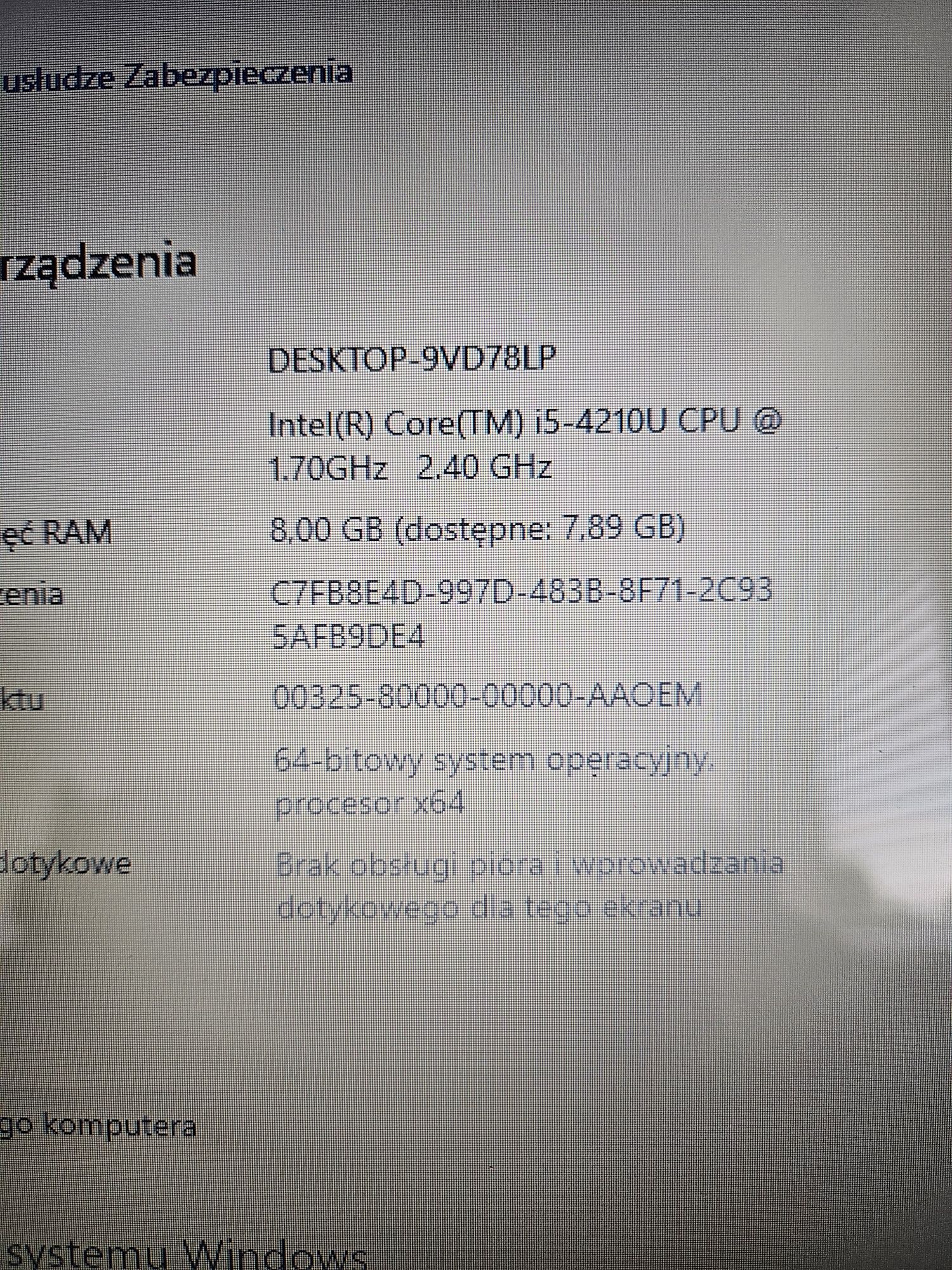 Laptop Lenovo G50-70  z Windows /mysz i klawiatura DeLL