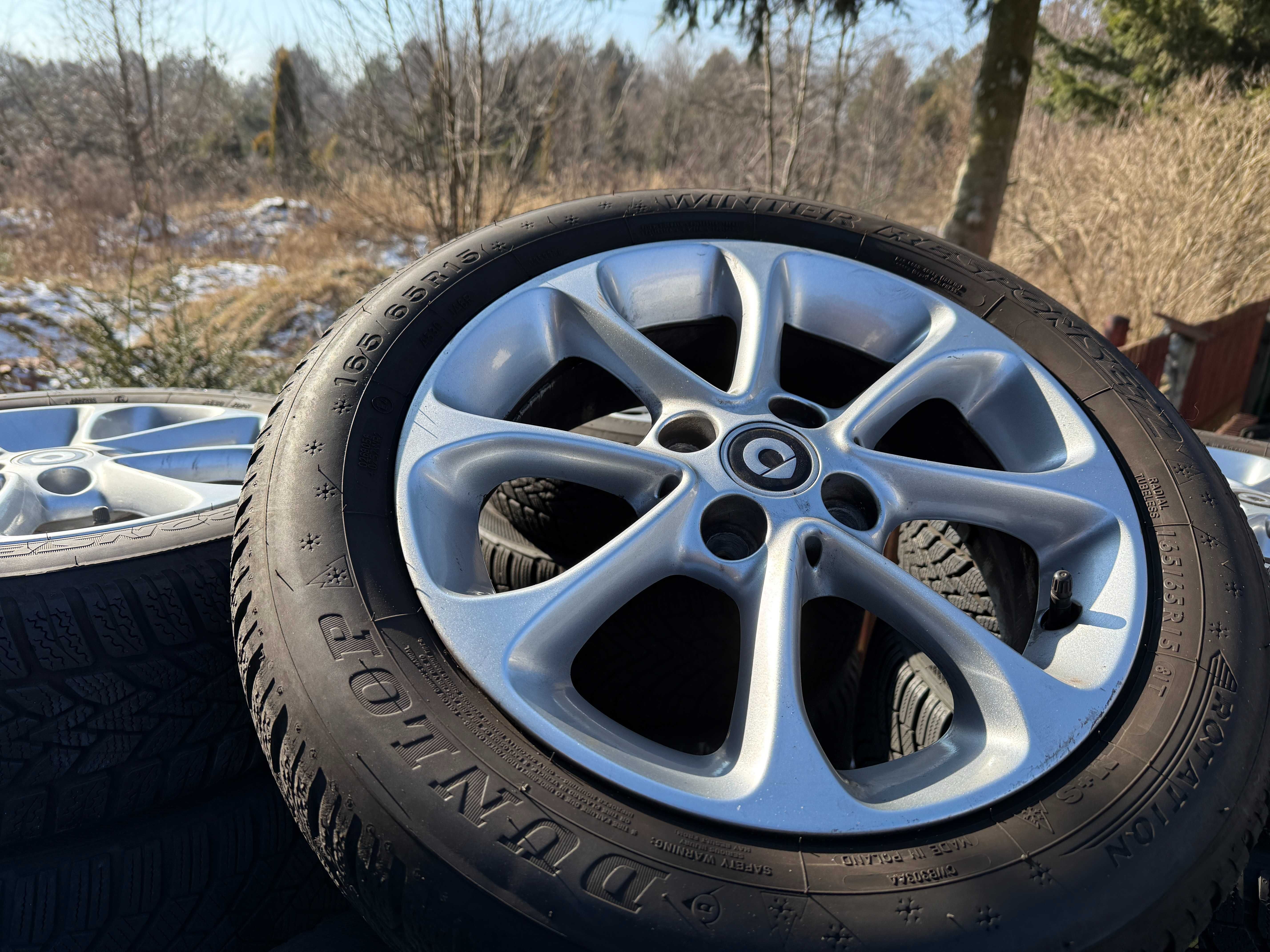 Felgi 15" 4x100 Smart ForTwo ForFour Renault Twingo Clio z oponami