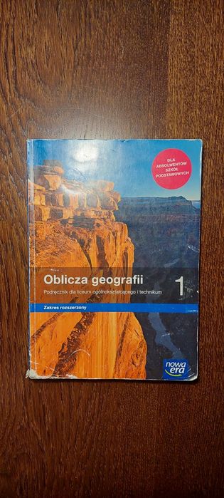 Książka do geografii do klasy 1 liceum i technikum-zakres rozszerzony