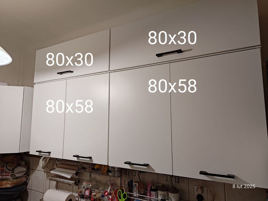 Szafki kuchenne wiszące białe