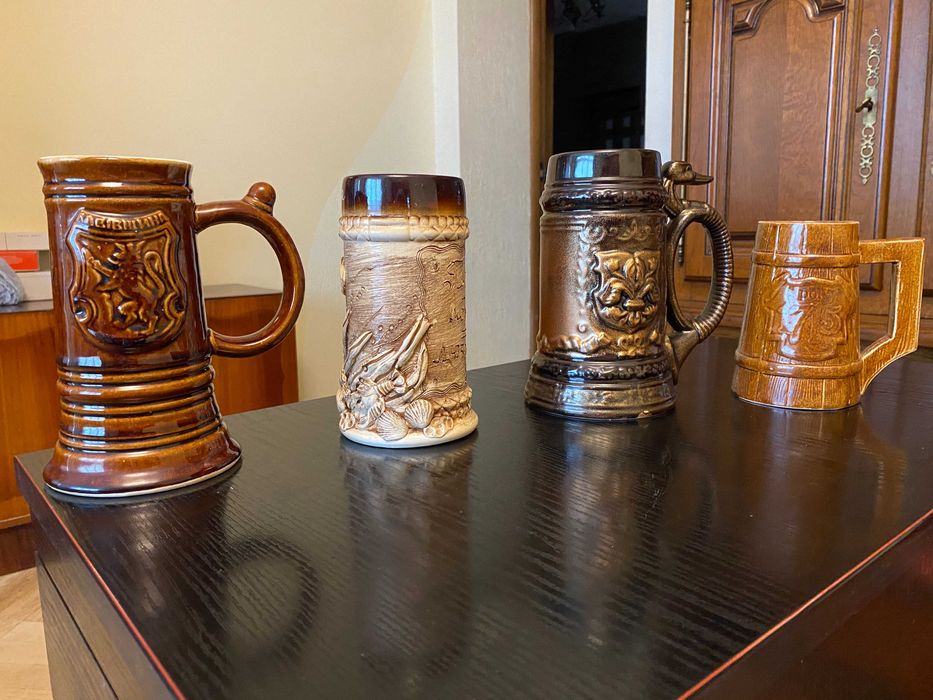 Кухоль, гальба, кружка кераміка поливана, 2шт. Львів, по