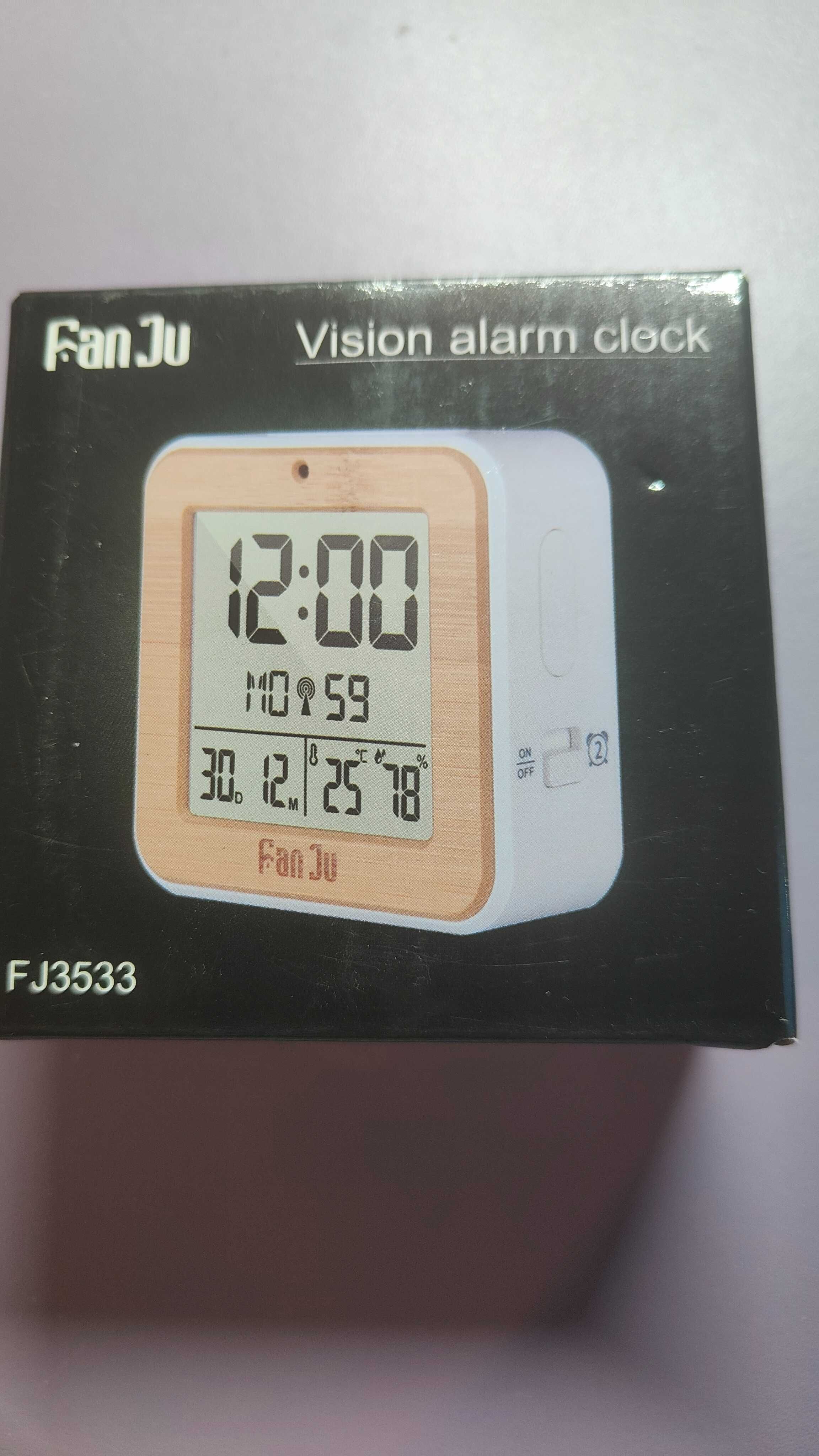 FanJu FJ3533 cyfrowy zegar z podwójnym budzikiem LED