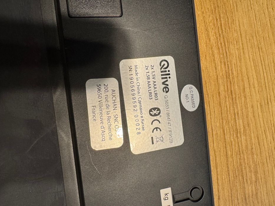 Waga Qilive, analiza składu ciała, Bluetooth, Apple Health