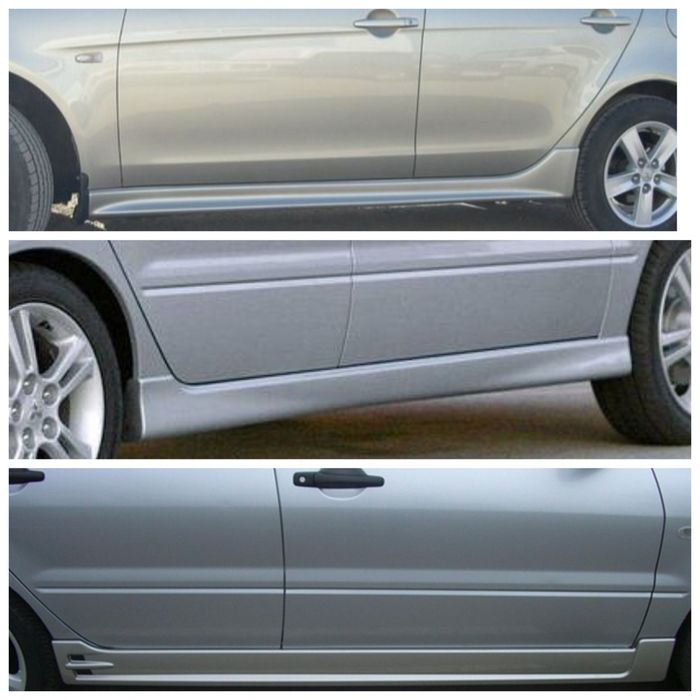 Накладки на пороги  Mitsubishi Lancer 9 X 10  Митсубиси Лансер 9 X 10