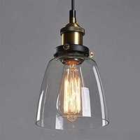 Chao Zan Klasyczna lampa wisząca w stylu vintage, szklana lampa