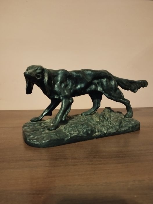 Статуэтка Собака сеттер, чугун, клеймо, Куса, 1973 г. 3,66 кг