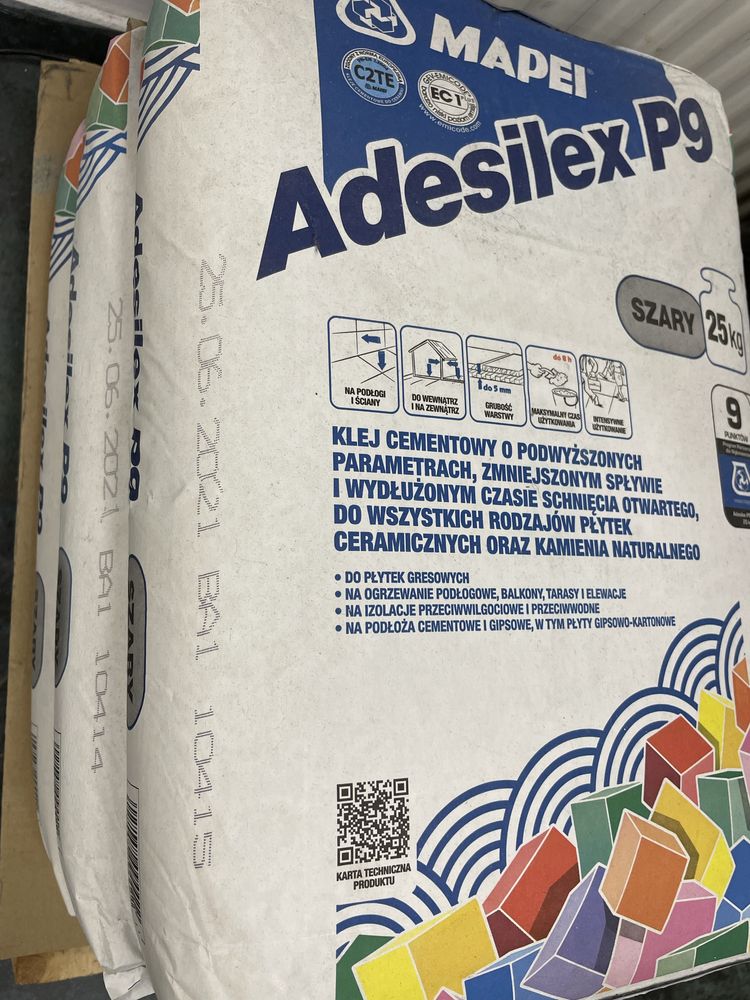 3 x Adesilex Mapei P9 szary 25kg