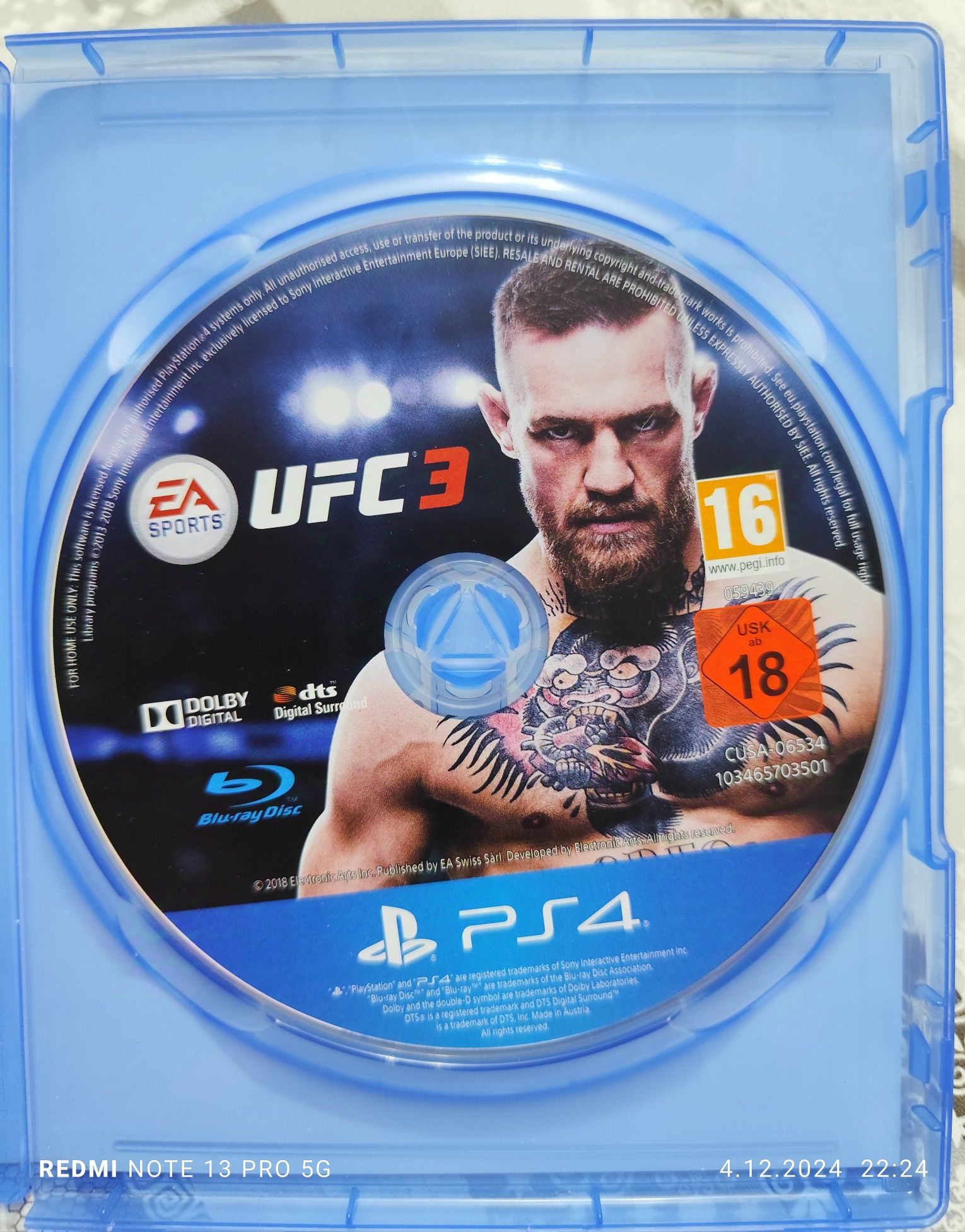 Gra UFC 3 na PS4 od EA Games napisy PL