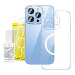 Etui Baseus Crystal Magnetyczne + Szkło Hartowane Do Iphone 14 Pro Max
