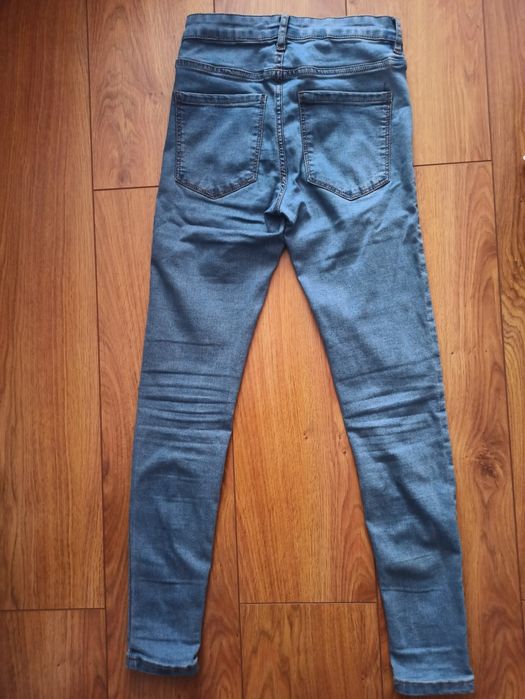 Spodnie jeansy skinny jeans mid waist 34