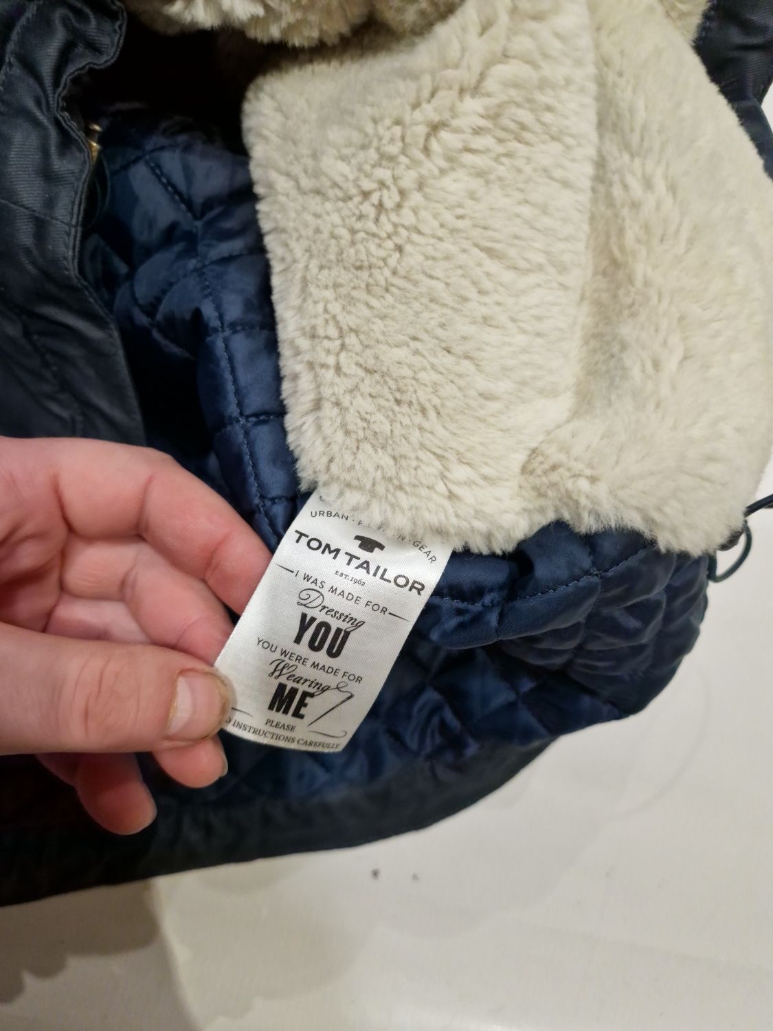 Kurtka Tom Toilor parka zimowa ocieplena roz,S,36,M,38