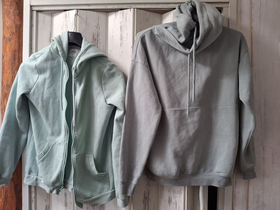 2 bluzy miętowe turkusowe xs s
