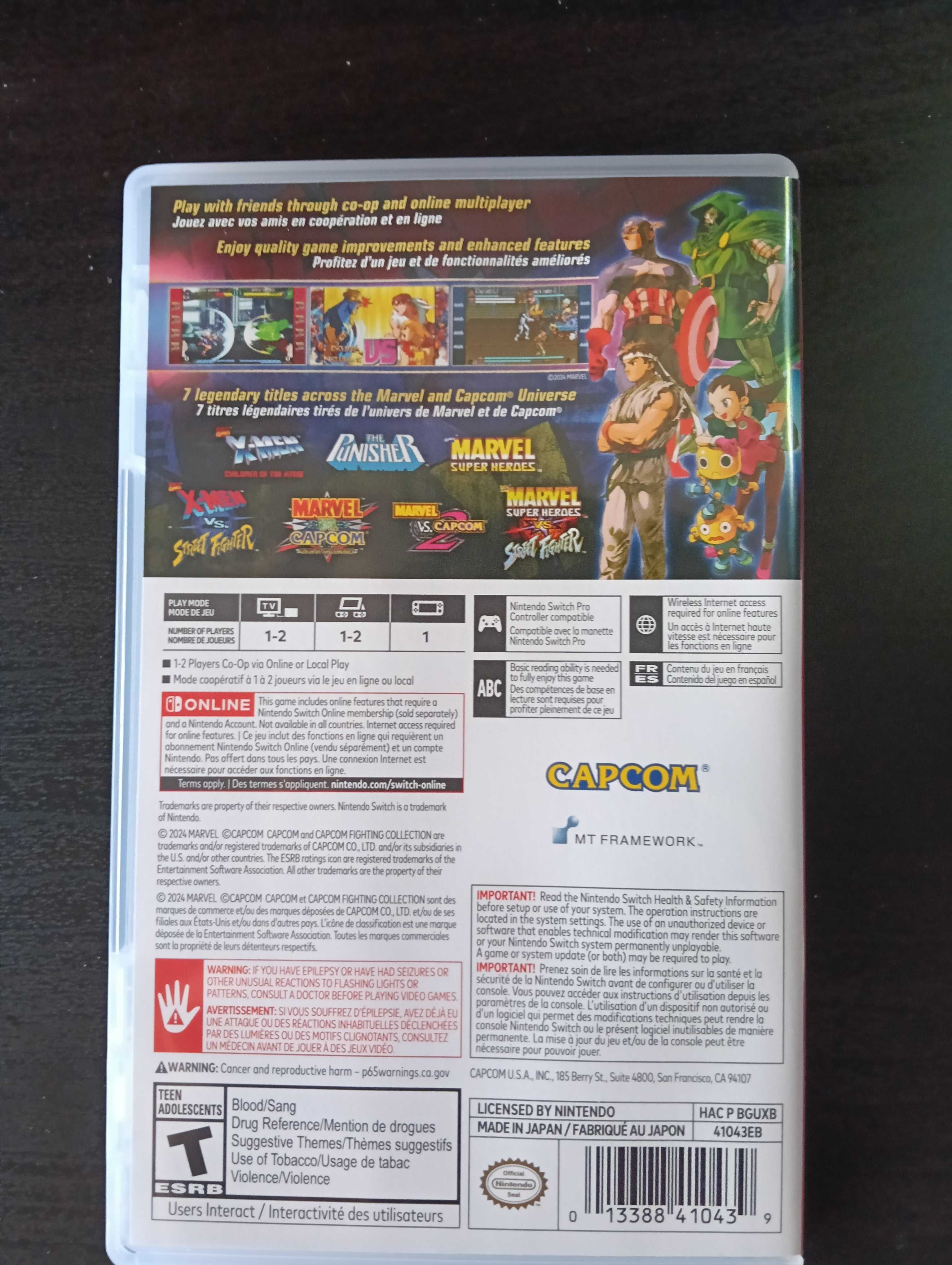 MARVEL VS CAPCOM Fighting Collection Switch