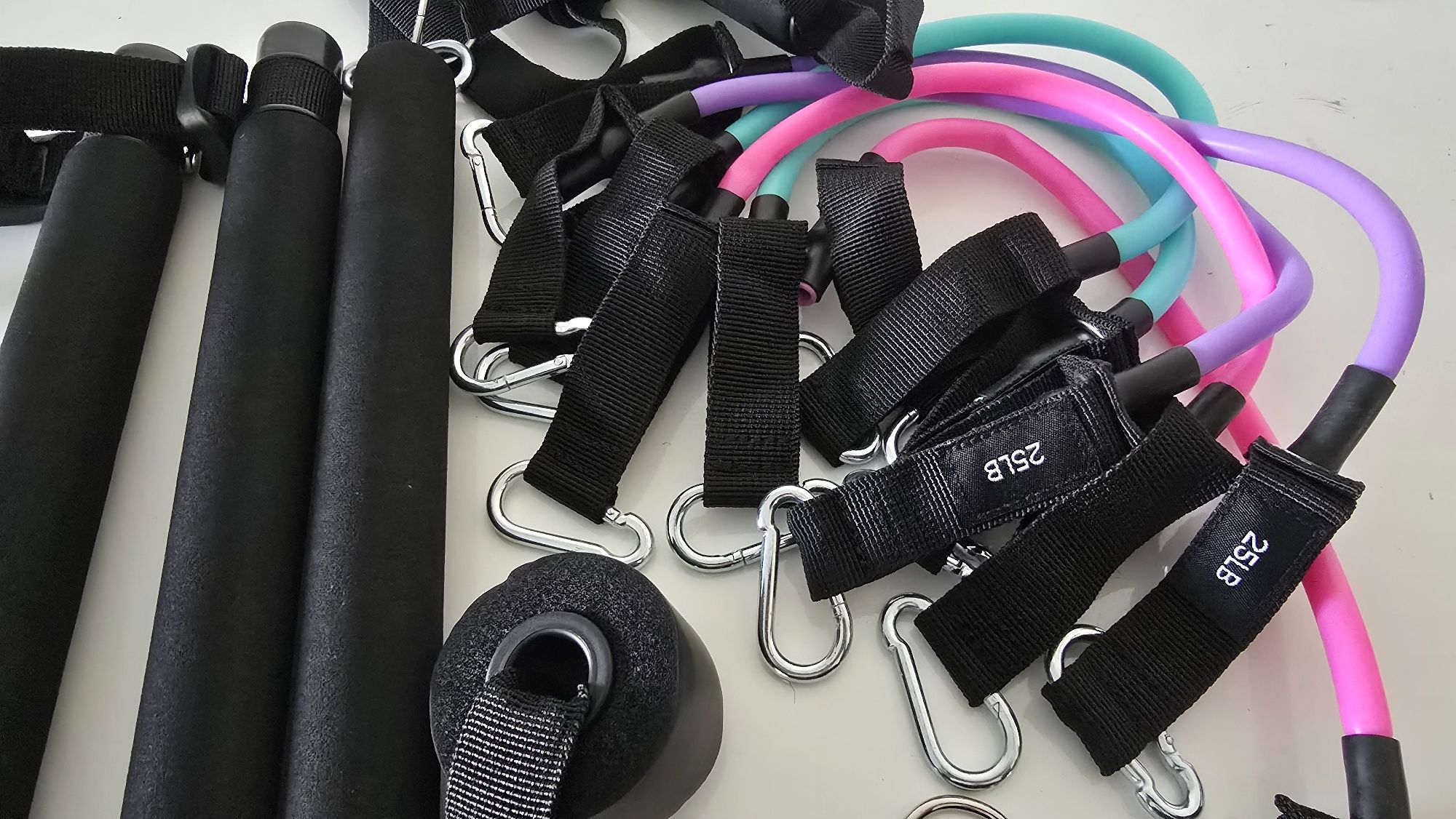 Zestaw drążków do ćwiczeń Pilates Zacro - BLACK