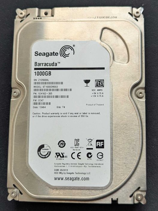 Dysk Zewnętrzny 1TB SATA - Seagate Barracuda w obudowie SHIRU USB 3.0