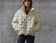 Куртка пуховик H&M Thermomove біла оверсайз