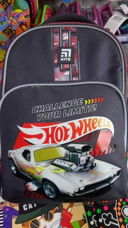 Знижка рюкзак шкільний ортопедичний Kite Education Hot Wheels 1-2клас