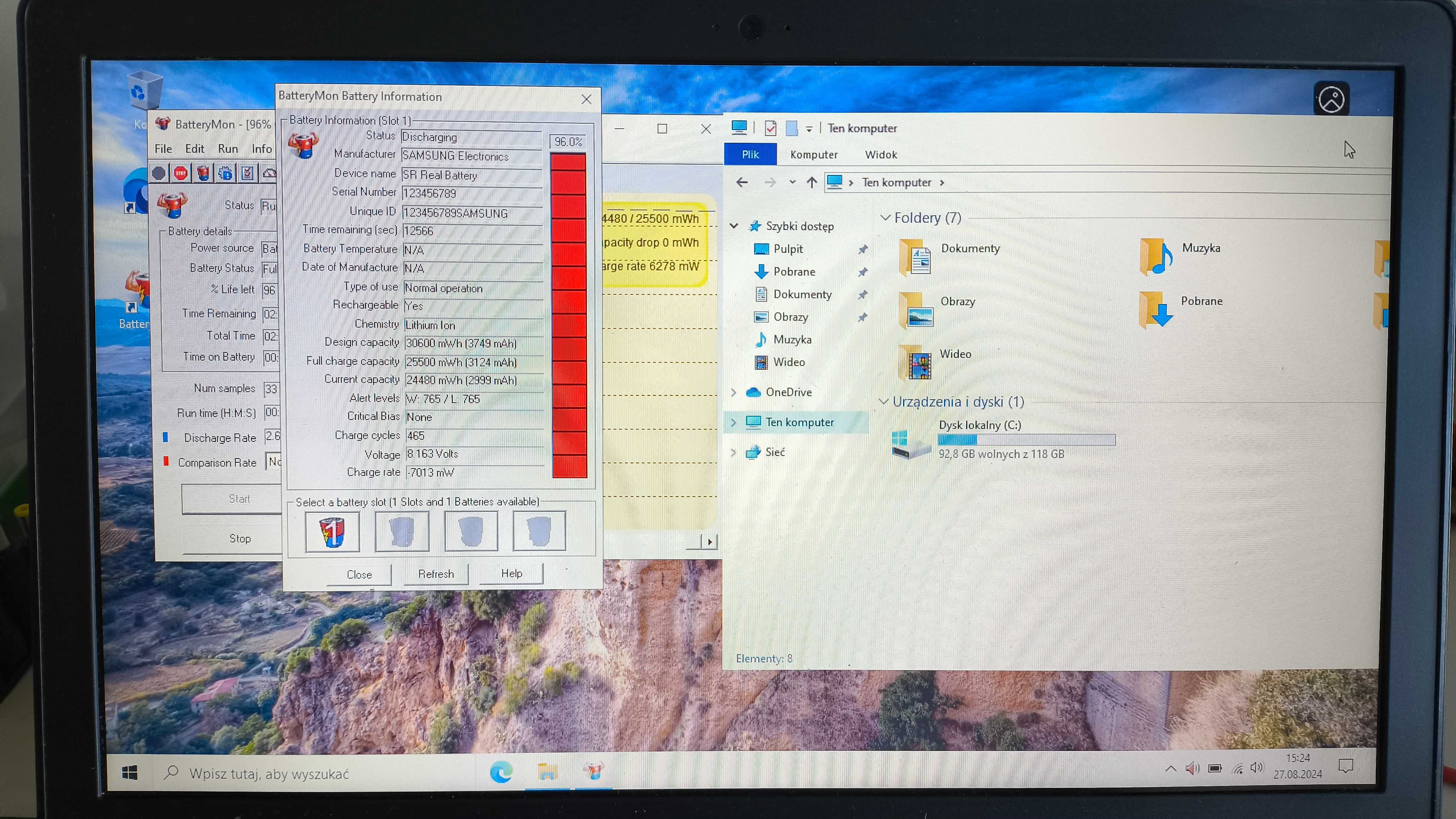 Laptop Samsung NP905S3G 13,3" Quad Core 4GB/128SSD