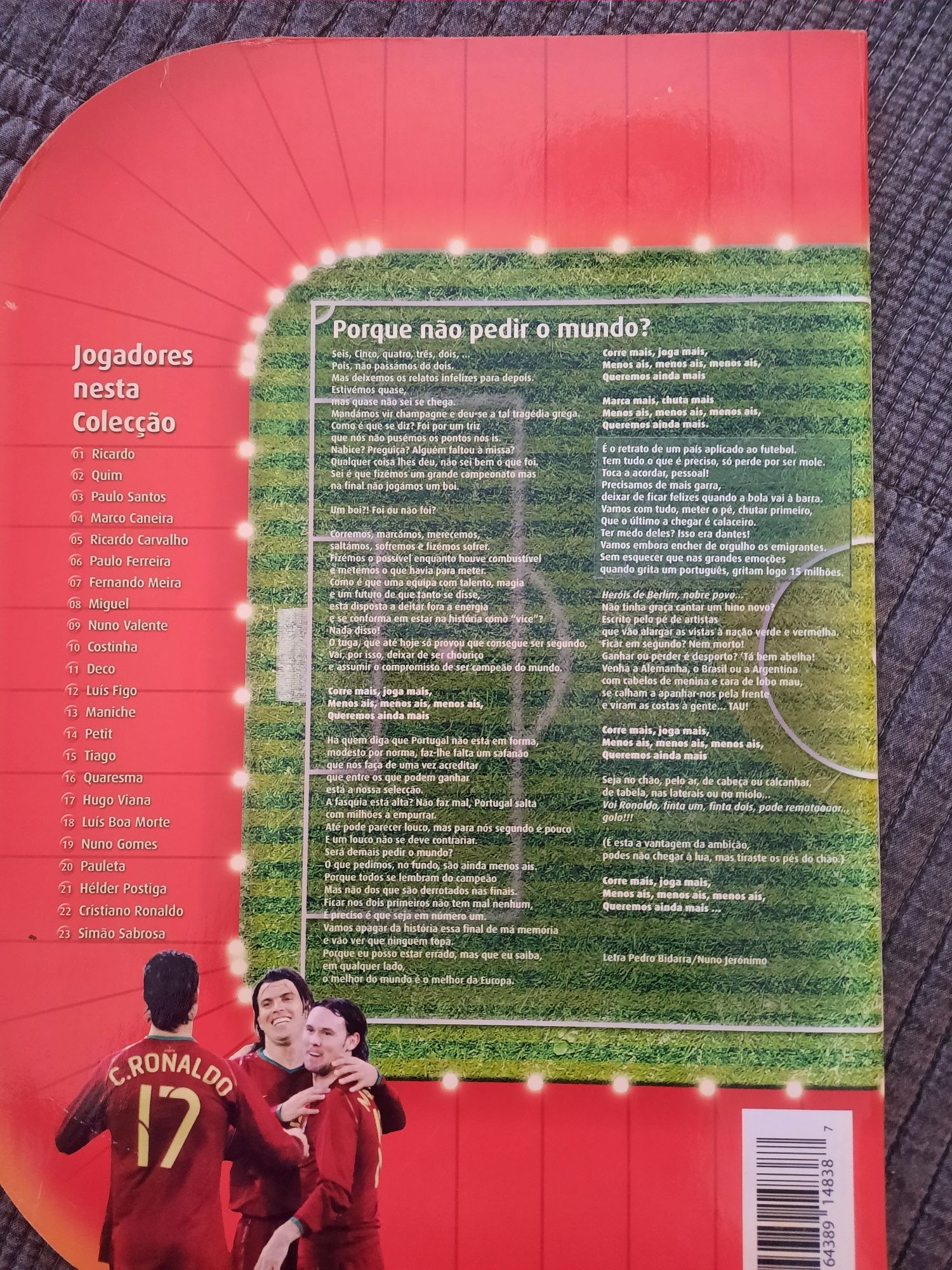 Coleção oficial Portugal 2006 cromos íman