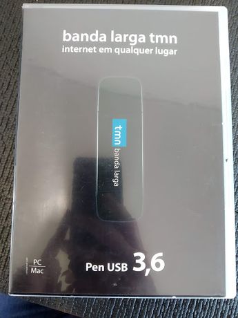 Pen USB Banda Larga MEO TMN router ZTE MF626 MicroSD 3.6 + cabo USB