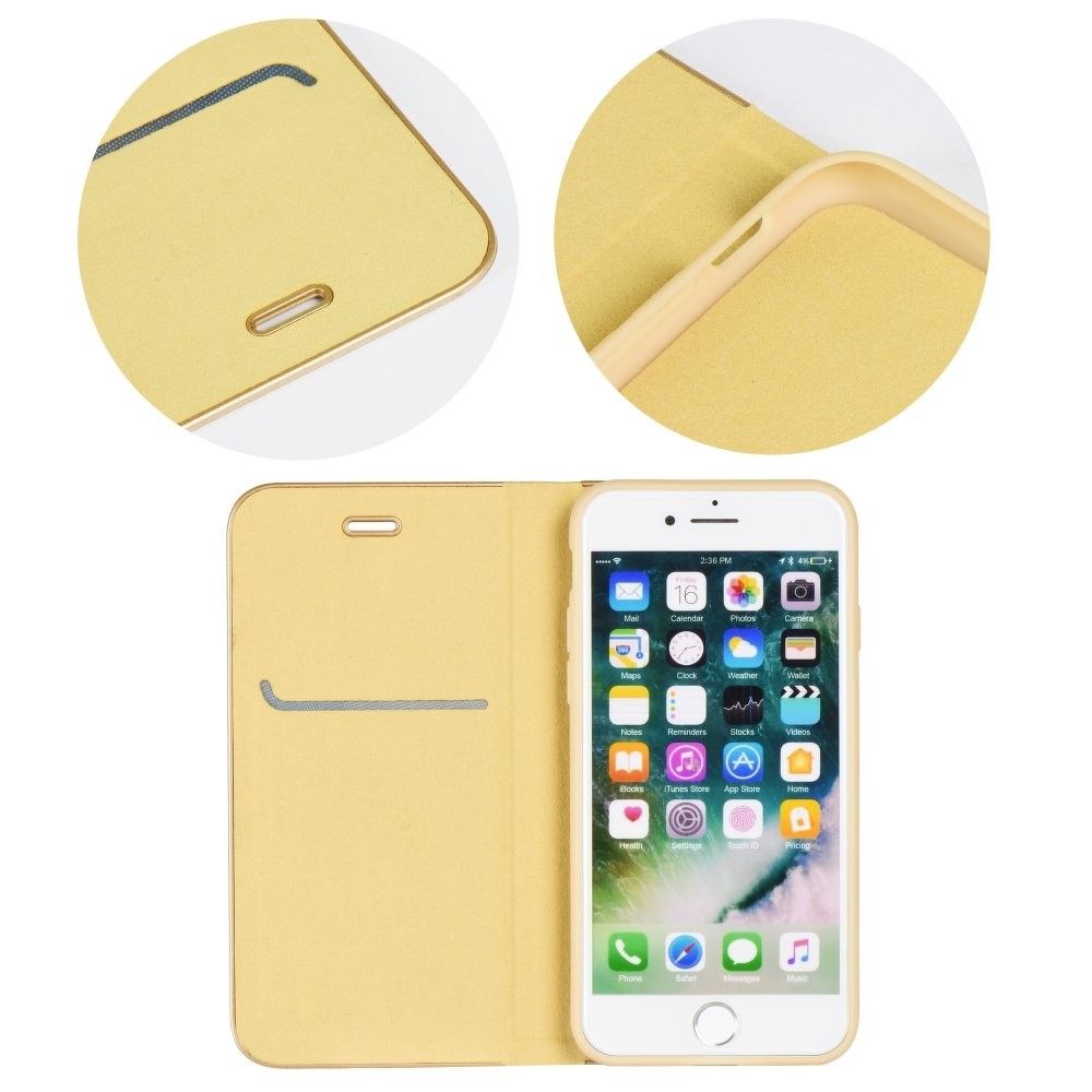 Etui Luna Book do Samsung Galaxy A16 Gold