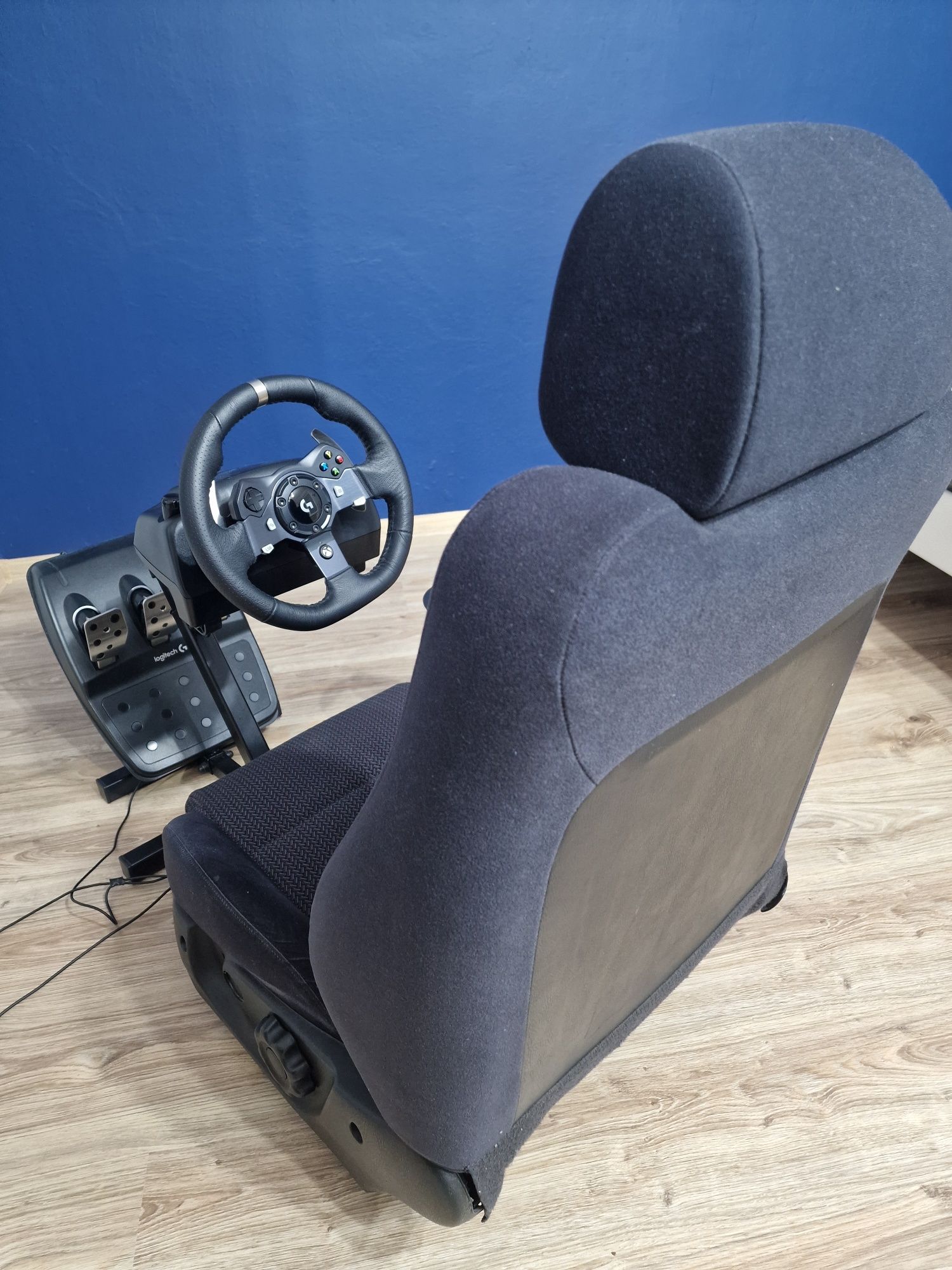 Kierownica Logitech g920 + Shifter + GRY Playseat, gameseat