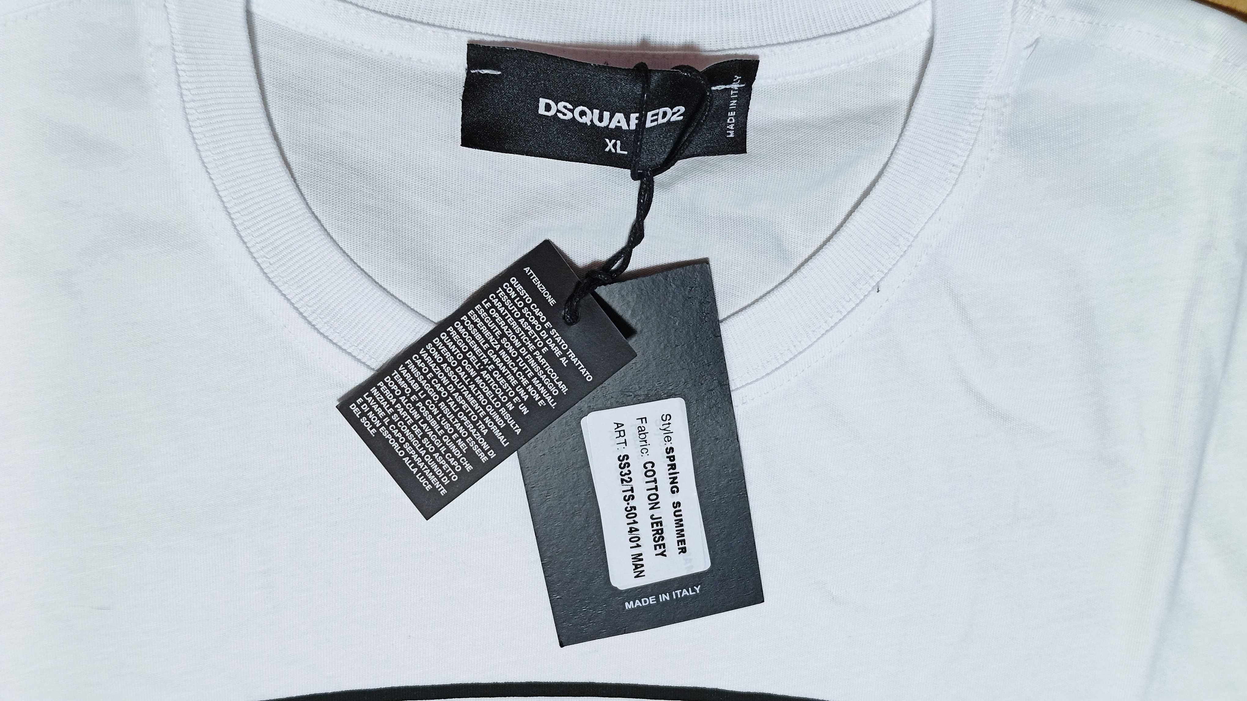 Męska koszulka t-shirt DSQUARED2 r.XL nowa stan idealny