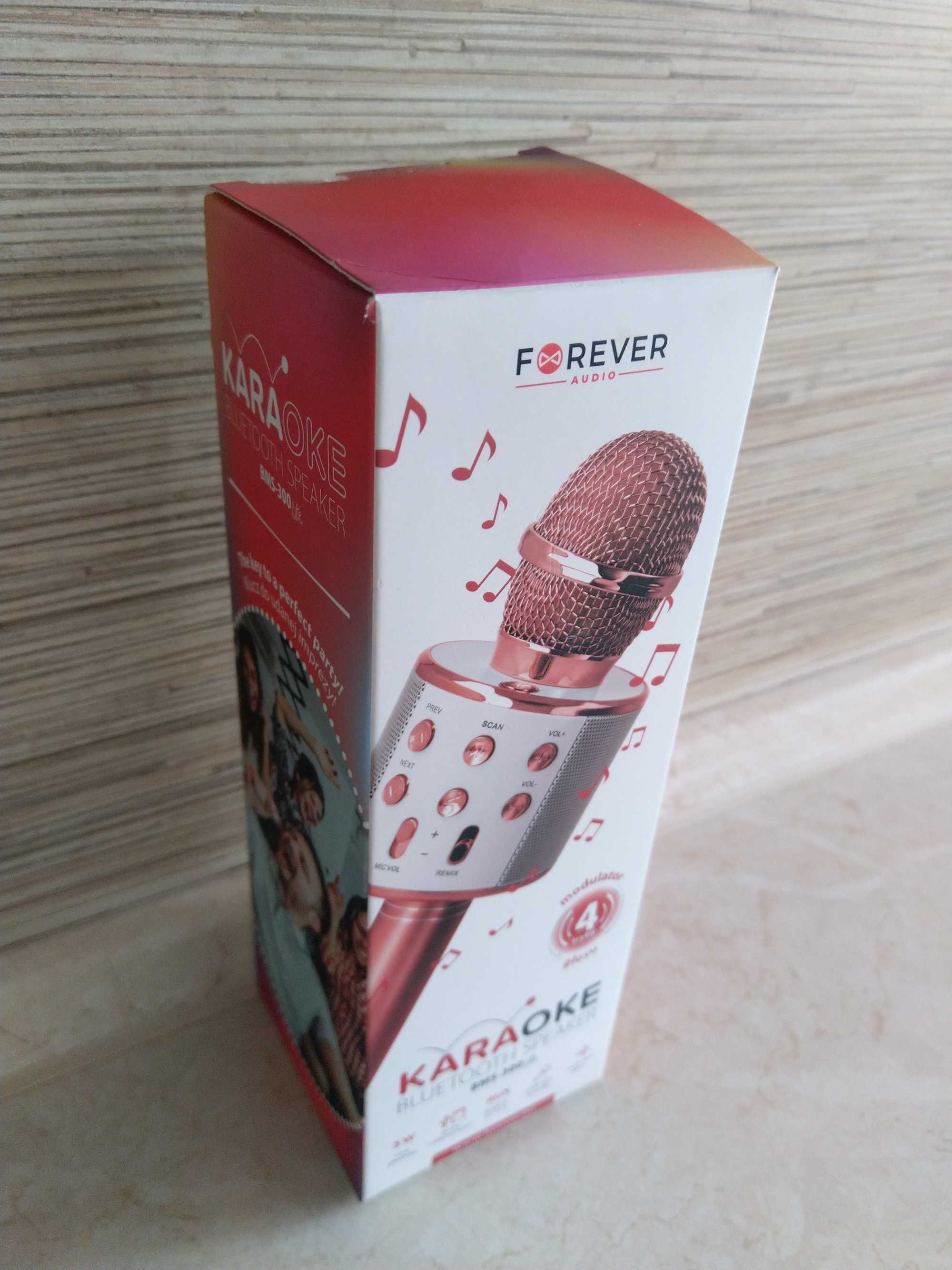 OKAZJA Mikrofon karaoke bezprzewodowy Aux USB Bluetooth MikroSD 3W