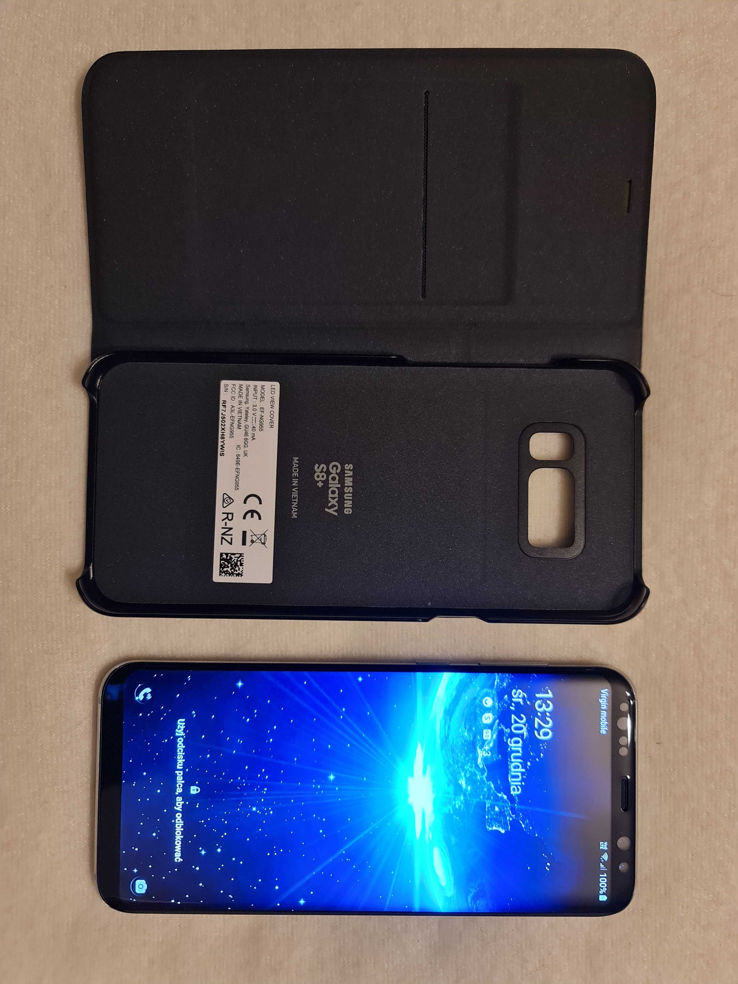 Smartfon Samsung Galaxy S8+ 4 GB / 64 GB szary z etui Samsung.